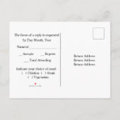 Monarch Butterfly Wedding RSVP Briefkaart (Achterkant)