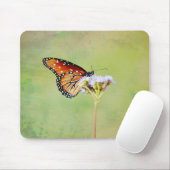 Monarch Butterfly Wildflower Art Muismat (Met muis)