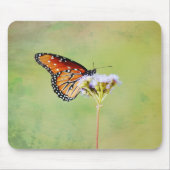 Monarch Butterfly Wildflower Art Muismat (Voorkant)