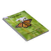 Monarch Butterfly Wildflower Faith Prayer Journal Notitieboek (Rechterzijde)