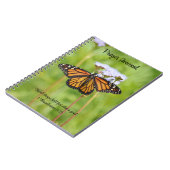 Monarch Butterfly Wildflower Faith Prayer Journal Notitieboek (Linkerzijde)