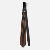 Monarch Butterfly wing on Black Stropdas (Voorkant)