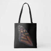 Monarch Butterfly wing on Black Tote Bag (Voorkant)