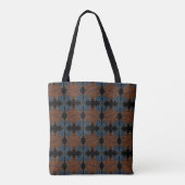 Monarch Butterfly Wing Oranje and Blue Pattern Tote Bag (Achterkant)