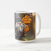 Monarch Butterfly Winged Gnome - Fantasy Creature Koffiemok (Voorkant rechts)