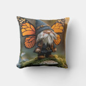 Monarch Butterfly Winged Gnome - Fantasy Creature Kussen (Voorkant)