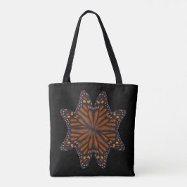 Monarch Butterfly Wings Circular Pattern Tote Bag