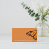 Monarch Butterfly Wings Fotografiekaart Sjabloon Visitekaartje (Staand voorkant)