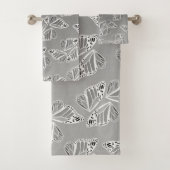 Monarch Butterfly Wings Ombre Warm Monochrome Bad Handdoek (Insitu)