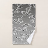 Monarch Butterfly Wings Ombre Warm Monochrome Bad Handdoek (Handdoek)