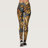 Monarch Butterfly Wings Patroon Leggings (Achterkant)