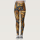 Monarch Butterfly Wings Patroon Leggings (Voorkant)