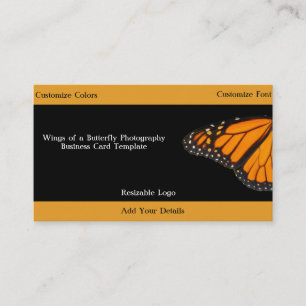 Monarch Butterfly Wings Visitekaartje