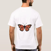 Monarch Butterfly with Detailed Wing Patterns T-shirt (Achterkant)
