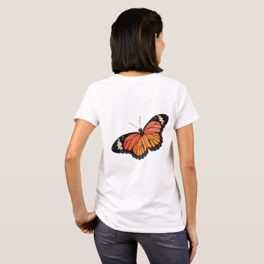 Monarch Butterfly Women's Basic T-shirt (Achterkant volledig)