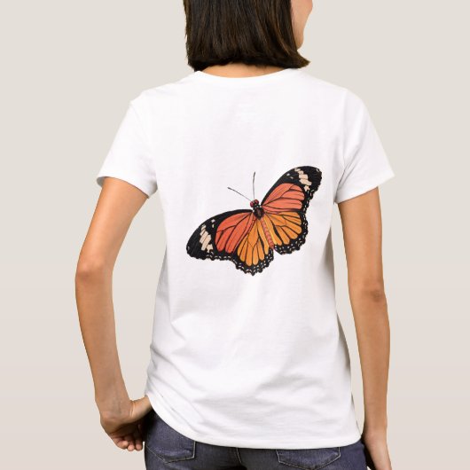 Monarch Butterfly Women's Basic T-shirt (Achterkant)