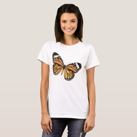 Monarch Butterfly Women's Basic T-shirt (Voorkant volledig)