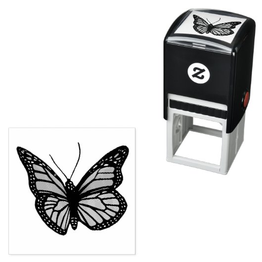 Monarch Butterfly Zelfinktende Stempel (In situ)