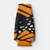 Monarch Butterfly Zwart-Wit-Sinaasappel Aanpassing Flesjeskoeler (Voorkant)