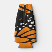 Monarch Butterfly Zwart-Wit-Sinaasappel Aanpassing Flesjeskoeler (Achterkant)