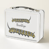 Monarch caterpijler cartoon illustratie (Achterkant)