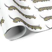 Monarch caterpijler cartoon illustratie cadeaupapier (Rol Hoek)