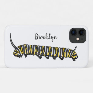 Monarch caterpijler cartoon illustratie Case-Mate iPhone case