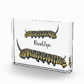 Monarch caterpijler cartoon illustratie fotoblokken (Rechts)