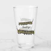 Monarch caterpijler cartoon illustratie glas (Achterkant)