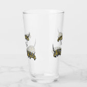 Monarch caterpijler cartoon illustratie glas (Links)