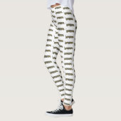 Monarch caterpijler cartoon illustratie leggings (Links)