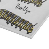 Monarch caterpijler cartoon illustratie snijplank (Hoek)