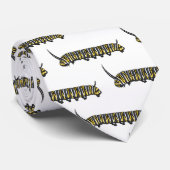 Monarch caterpijler cartoon illustratie stropdas (Opgerold)