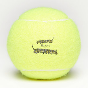 Monarch caterpijler cartoon illustratie tennisballen