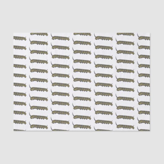 Monarch caterpijler cartoon illustratie tissuepapier (Voorkant)