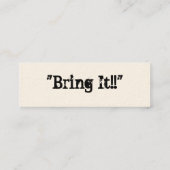 Monarch Challenge-Skinny-Visitekaartje Mini Visitekaartje (Achterkant)