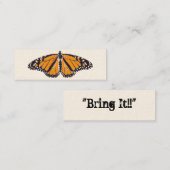 Monarch Challenge-Skinny-Visitekaartje Mini Visitekaartje (Voorkant / Achterkant)