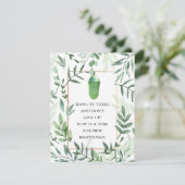 Monarch Chrysalis and Butterfly Hang in Note Kaart (Staand voorkant)