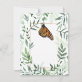 Monarch Chrysalis and Butterfly Hang in Note Kaart (Achterkant)