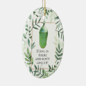 Monarch Chrysalis and Butterfly Keramisch Ornament (Rechts)