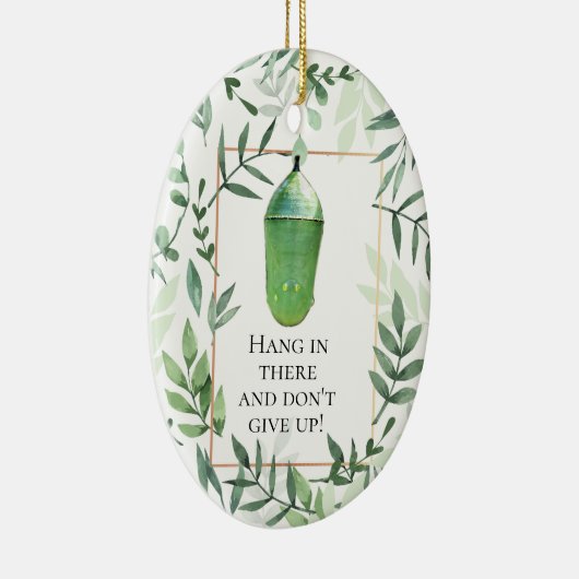 Monarch Chrysalis and Butterfly Keramisch Ornament (Rechts)