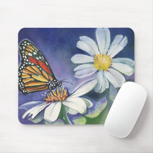 Monarch & Daisies Muismat (Met muis)