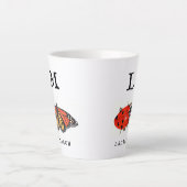 Monarch en Ladybug Latte Mok (Voorkant)
