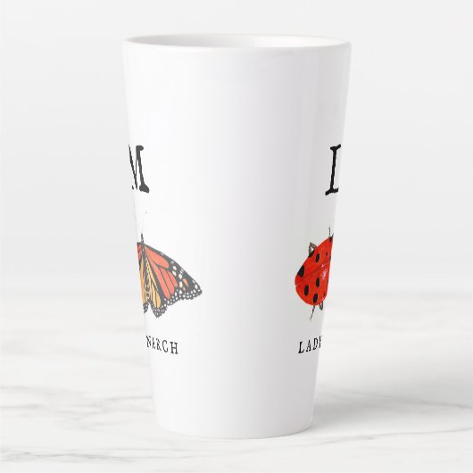 Monarch en Ladybug Latte Mok (Voorkant)