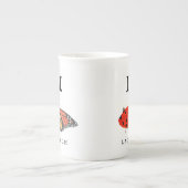 Monarch en Ladybug Porselein Kop (Voorkant)