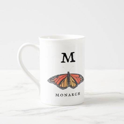 Monarch en Ladybug Porselein Kop (Links)