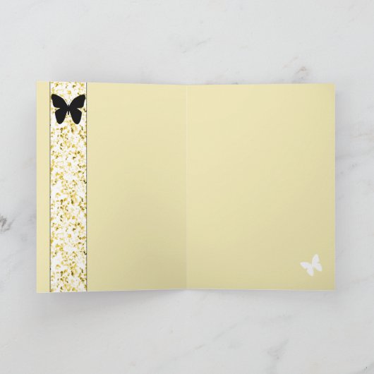 Monarch en Madeliefjes Kaart (Binnen)