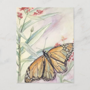 Monarch en Milkweed Briefkaart
