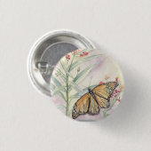 Monarch en Milkweed Ronde Button 3,2 Cm (Voorkant /achterkant)