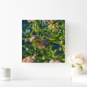 Monarch en Milkweed Wandklok (Huis)